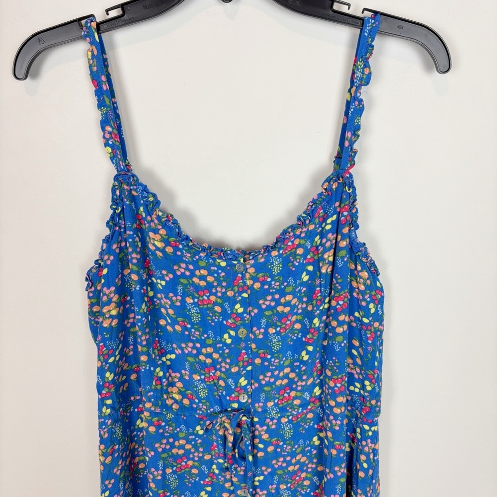Rails Adalyn Midi Dress in Blue Citrus Grove Size L - Picture 3 of 9